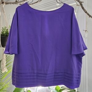Adrianna Papell Purple Blouse, Petite XL